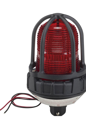 Luz estroboscópica para ubicaciónes peligrosas,  montaje tipo tubo, 12-24Vcc, rojo