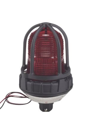 Luz estroboscópica para ubicaciónes peligrosas,  montaje tipo tubo, 230-240Vca, rojo
