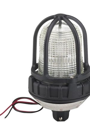 Luz de advertencia LED para ubicaciónes peligrosas, montaje tipo tubo, 24Vcc, claro