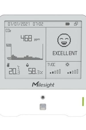 Display LoRaWAN con sensor de temperatura, humedad y calidad del aire