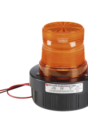 Luz LED intermitente visual audible, UL y cUL, 24 Vcc, ámbar
