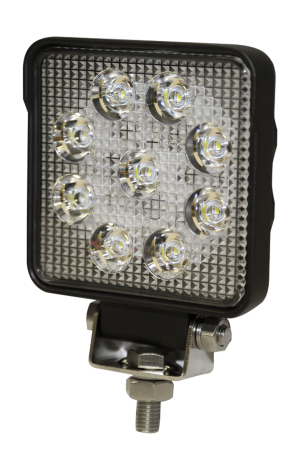 Luz de Trabajo Cuadrada Ultra Brillante, 9 led,1450 lumenes, 12-24 Vcc