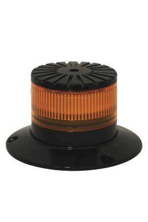 Baliza LED compacta discreta, domo ambar, color ambar