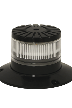 Baliza LED compacta discreta, domo claro, color verde