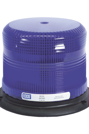 Baliza pulse II, base de polipropileno reforzado, epoxy relleno, bajo perfil, 12-48vdc, 11 patrones de flash, azul