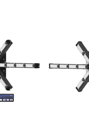 Flechas separadas directoras de tráfico LED de 28 Pulgadas en color ámbar.