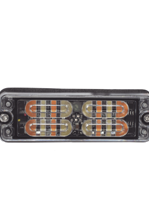 Luz Perimetral, 12 LED Ultra Brillantes, Color Ámbar / Claro