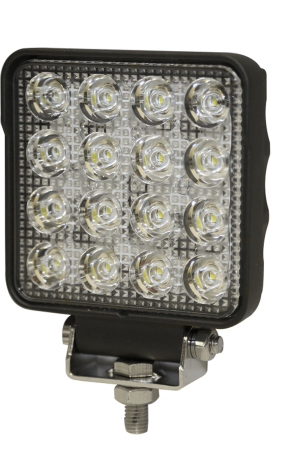 Luz de Trabajo Cuadrada Ultra Brillante, 16 led, 2400 lumenes, 12-24 Vcc
