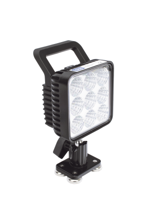 Lámpara de trabajo de 9 led, montaje giratorio magnético, 12-24 Vcc, 1300 Lumenes