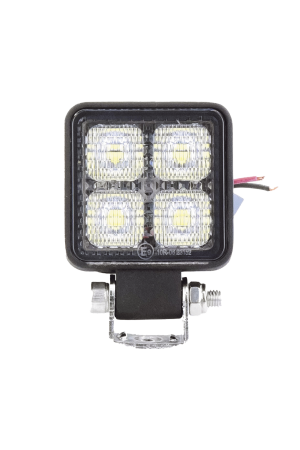 Luz de trabajo de 4 LED de 10 Watt, 12-24 Vcd, 800 lúmenes