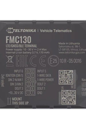 Profesional Rastreador Vehicular 4G LTE CAT 1 y 2G / Identificación de Conductores / Bloqueo Remoto / Detección de Jammer / Sensores Bluetooth / Múltiples I/O