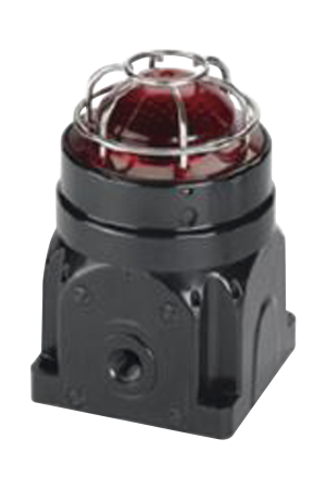 Luz LED de la serie global, para ubicaciónes peligrosas, UL y cUL CID2, 120-240 Vca, montaje en superficie Ex d, rojo