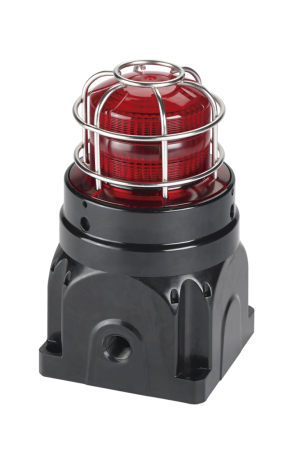 Luz de advertencia LED para ubicaciónes peligrosas, montaje para superficies, 120/240Vca, rojo