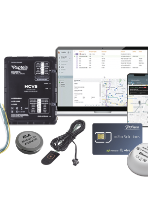 Kit de Localizador 4G LTE / 1 BLUEPUCKMAGKIT + 1 MICSIM25GPS y datos por 1 año + 1 EPCOMGPSMENSUAL + RELAY + Botón SOS