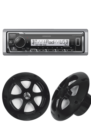 Kit de estéreo con Bluetooth KMR-M332BT | más Par de bocinas KFC-1613MRB