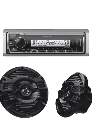 Kit de estéreo con Bluetooth KMR-M332BT | más Par de bocinas KFC-1653MRB