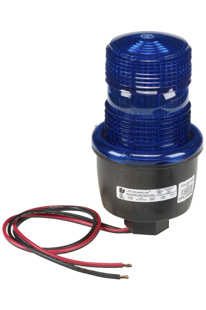 Luz de advertencia LED serie Streamline, 24 Vcd, montaje en tubo, azul