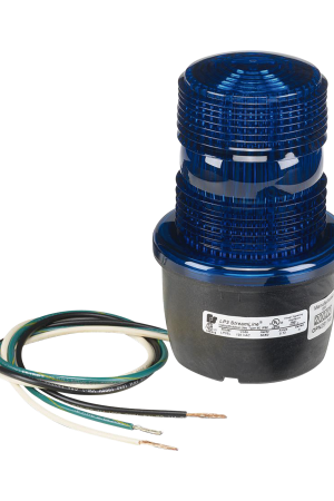 Luz de advertencia LED serie Streamline, 120 Vca, montaje tipo t, azul