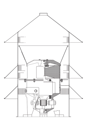 Soporte de montaje a poste para sirena model2