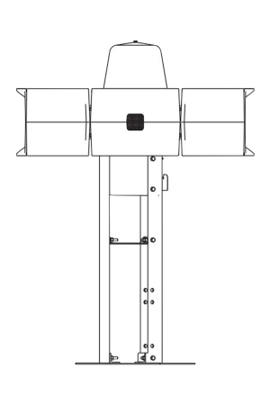 Placa de montaje para techo en sirena eclipse