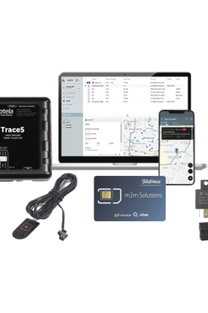 Kit de Localizador Vehicular 2G y 4G/ Rastreo / Conducción eficiente / Deteccion de Jammer / Registro de conductores / Relay + Botón de pánico + EPCOMGPSMENSUAL + SIM30M2M + datos por 1 mes