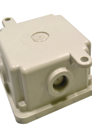 Caja trasera resistente a la intemperie, no metálica, gris, accesorio federal signal