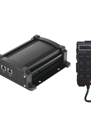 Sirena Vehicular de 100W de Potencia Con Controlador Unimando, Control de Tonos, Patrones de destello de Barras de Luces X67RB / X75RBS y Micrófono