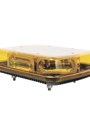 Mini Barra  con 18 Poderosos LEDs, Color Ámbar Con Montaje Fijo de Tornillos