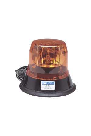 Baliza rotativa color ambar, SAE Clase I, montaje de succión magnética
