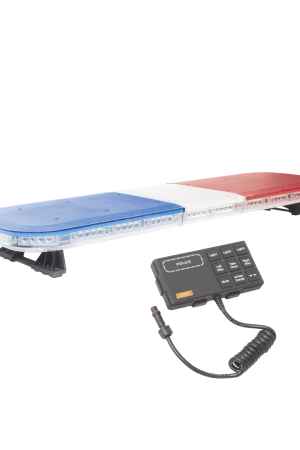 Barra de luces de 47" rojo/azul, 88 LED, con control de tráfico en color rojo/azul, ideal para equipar unidades de seguridad pública
