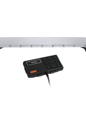 Barra de luces LED de 46" Rojo/Azul/Ambar , De 132 LEDs, Controlador Incluido, Ideal para Equipar Unidades de Seguridad Publica