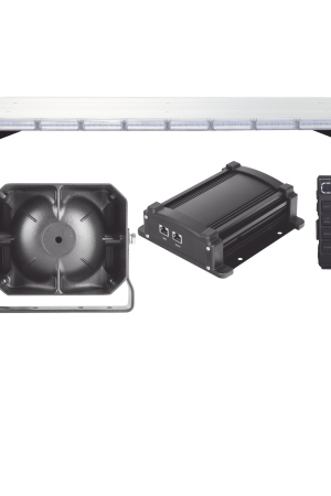 Kit básico para equipamiento de unidades de Seguridad Pública con Sirena Mono-mando