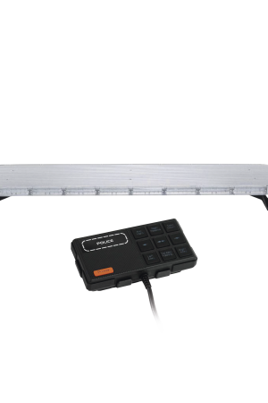 Barra de luces LED de 46" Rojo/Azul , De 132 LEDs, Controlador Incluido, Ideal para Equipar Unidades de Seguridad Publica