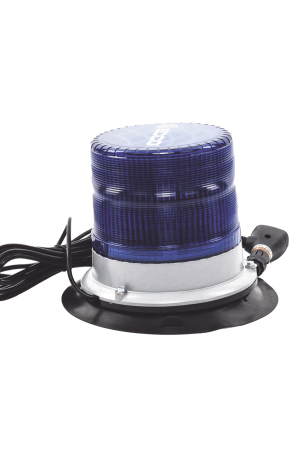 Baliza led pulso, 12-24vdc, 11 patrones de flash, montaje de imán de vacío, azul