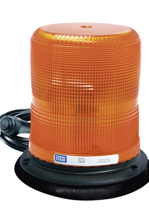 Baliza LED color ámbar con montaje magnético de succión DE 7" de altura