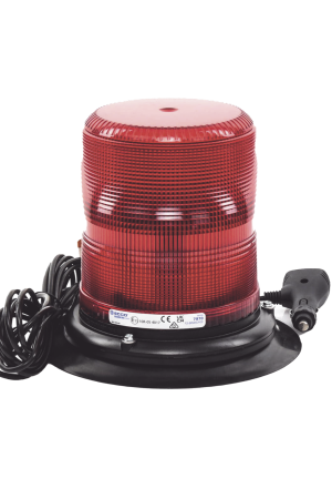 Baliza LED color rojo con montaje magnético de succión de 7" de altura