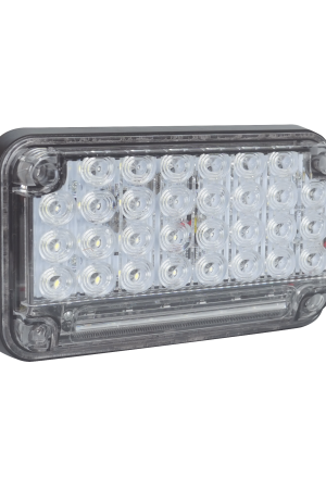 Luz de Advertencia de 7X4", Color Claro, Con Luz de Trabajo, Ideal para Ambulancias
