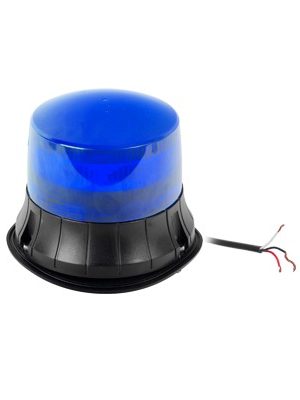 Burbuja LED giratoria color azul, 9 LEDs, montaje permanente