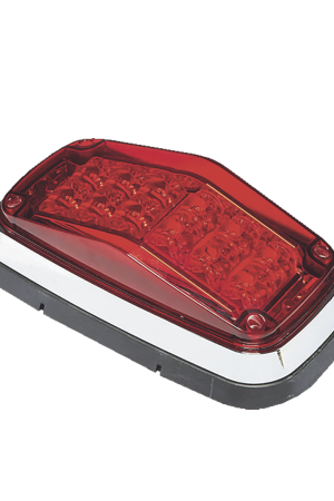 Luz de advertencia 8 X 4", Color Rojo, IP67, SAE, Ideal para Ambulancias