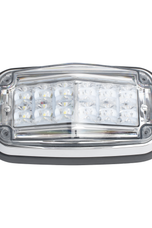 Luz de advertencia 8 X 4", Color Rojo / Claro, IP67, SAE, Ideal para Ambulancias