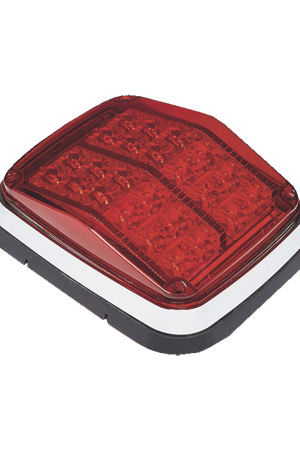 Luz de advertencia de 8 X 6", Color Rojo, SAE,  IP67, Ideal para Ambulancias